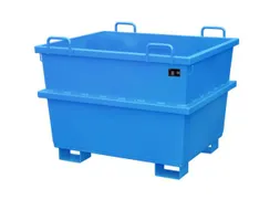 Universele Stortgoedbak Blauw Heftruck Kraantraverse 955x1040x1200mm