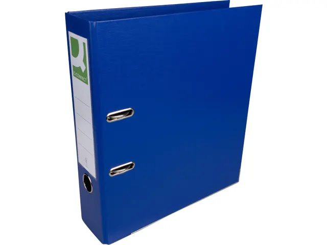 Classeur à levier A4 PP 80mm bleu foncé