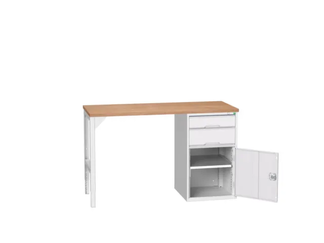 werkbank,HxBxD 930x1500x600mm,multiplexblad,2voeten/1container