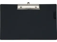 klemplaat, uit PP, voor ft A4, dwars, zwart