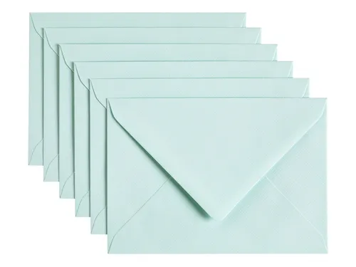 Envelop Papicolor C6 114x162mm Zeegroen Gegomd