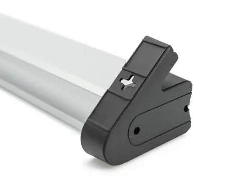 4-voudige kantoorstekkerdoos met 2x USB-poorten USB 5V/2A zwart/zilver