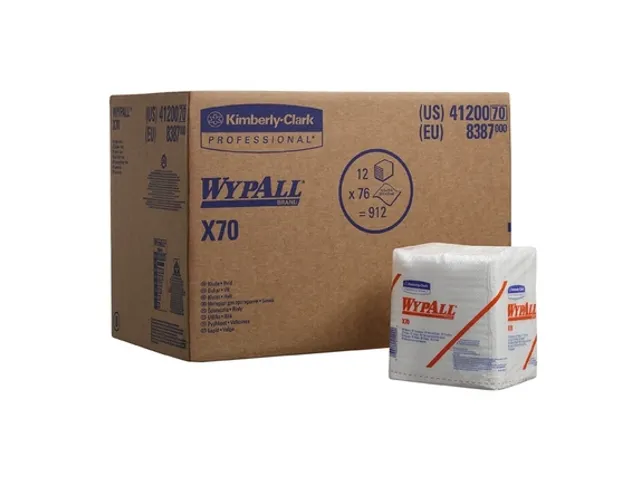 WypAll 8387 doek X70 ¼-vouw 1-laags wit 30,5x31,8cm