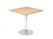 vergadertafel,HxBxD 745x800x800mm,vierkant,schotelvoet chroom