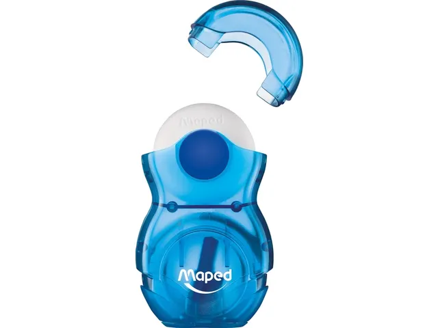 Puntenslijper Maped Loopy 1 gaats met gum display á 24 stuks assorti