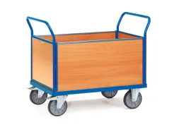 Vierwandwagens 2552 600kg 1000x700mm Ral5007 Houten Plaat