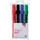 Quantore Permanent marker rond 1-1.5mm assorti, etui 4 stuks
