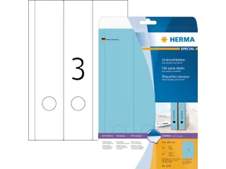 Herma 5138 Rugetiket breed 61x297mm Blauw permanent 60 stuks - 2