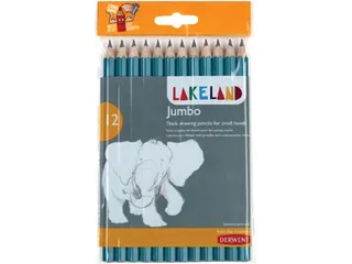 Lakeland grafietpotlood Jumbo HB, pak van 12 stuks - 2