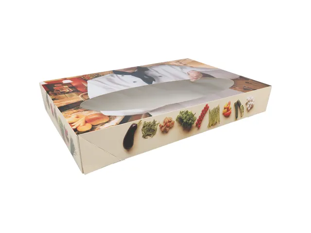 Bon Appetit cateringdoos met venster 460x310x80 mm wit 10 stuks