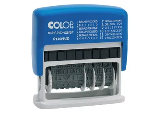 Woord-datumstempel Colop S120 mini info-dater 4mm - 3