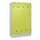 Z-garderobekast,HxBxD 1950x1200x500mm,vak B 150/300mm,draaigrendel