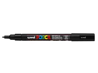 Verfstift Posca PC3M Fijne punt 0,9-1,3mm Zwart - 1