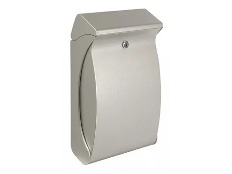 Brievenbus ‘swing’ Zilver Kunststof