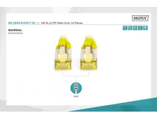 CAT 6A S/FTP PATCH CORD 10P AWG 26/7 1m - 5