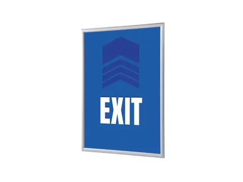 Kliklijst A1 complete set met print "EXIT" Blauw
