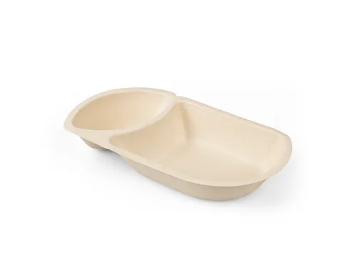 Snackbakje IEZZY A23 suikerriet PFAS-vrij 176x92x32mm 50 stuks