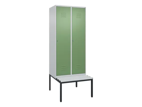 locker voor scheiding van kleding,HxBxD 2120x800x815mm,2vak