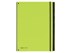 Sorteermap Pagna Trend 7 vaks A4 Pp Appelgroen
