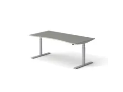 Elektrisch ihv bureau HxBxD 640-1300x1800x900/800mm blad grijs