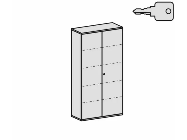 Kantoorkast 1920x1000x430mm Romp Lichtgrijs Decor Front Lichtgrijs