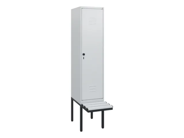 locker met bank,HxBxD 1950x400x815mm,1vak,vak B 400mm,draaigrendel