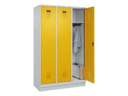 locker,HxBxD 1950x1200x500mm,3vak,vak B 400mm,cil.-slot,sokkel