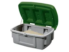strooigoedbak,100l,HxBxD 460x975x705mm,PE,grijs,deksel groen