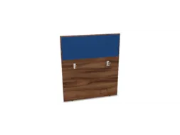 baliepaneel bureau aanbouw achter NP-tiepolo nut BN6016-blauw 1000mm