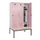 locker met bank,HxBxD 2120x1200x815mm,3vak,vak B 400mm,draaigrendel