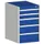 ladekast HxBxD 800x525x525mm 5laden romp RAL7035 front RAL5010