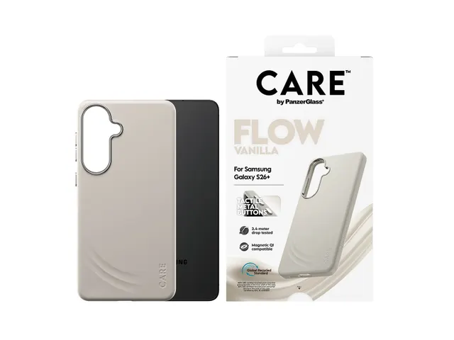 PanzerGlass CARE by Flow Case Vanilla w. Qi Samsung Galaxy S26+,