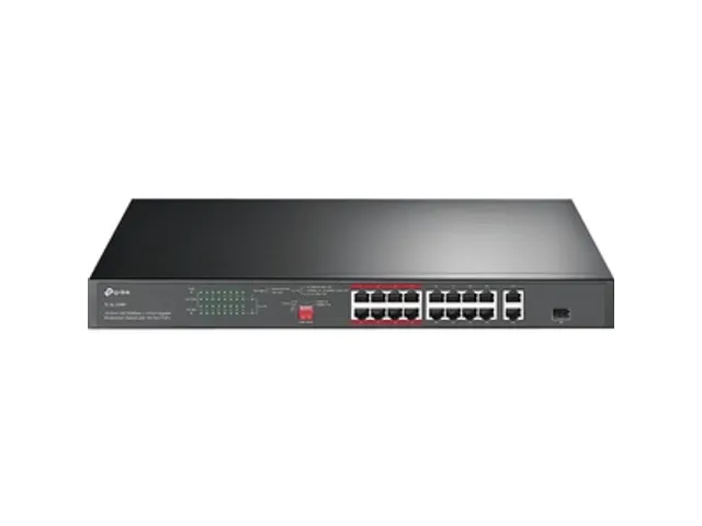 16-Poorts switch 10/100Mbps + 2-Port Gigabit Rackmount