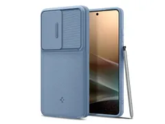 Spigen Galaxy S26 Ultra Hoes Optik Lichtblauw