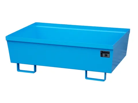 Opvangbak 2x 200l Opvangvol. 246l Blauw 415x 1200x 800mm Open