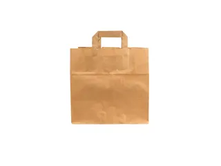 Tas IEZZY kraft papier 26x17x25cm (bxdxh) bruin 250 stuks - 1