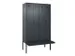 locker met bank,voor scheiding van kleding,HxBxD 2120x1200x815mm,4vak