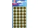 Ronde Etiketten in Etui Diameter Ø15mm, Goud, 112 Stuks, 28 per Blad