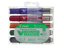 Whiteboardmarker Pilot V-Board Master Begreen Rond Medium Punt 5 stuks