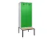 locker met bank,voor scheiding van kleding,HxBxD 2120x800x815mm,2vak
