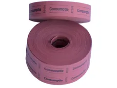 Consumptiebon Combicraft 57x30mm 2-zijdig 2x1000 stuks rood