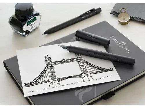 Balpen Faber-Castell GRIP 2011 zwart mat XB