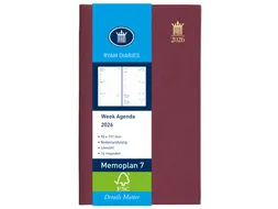 Agenda 2027 Ryam Memoplan 7 Mundior 7dagen/2pagina's bordeaux