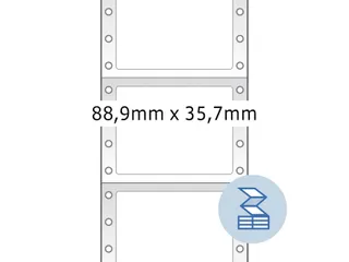 Etiket Herma 8181 88.9x35.7mm 1-baans Geel 2000 stuks - 3