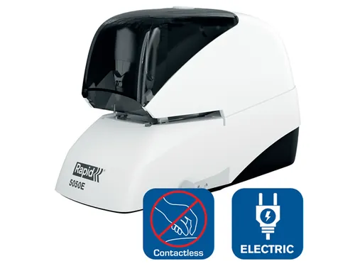 Nietmachine Rapid Elektrisch 5050E 50vel wit/zwart contactloos