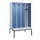locker met bank,HxBxD 2120x1200x815mm,4vak,vak B 300mm,cilinderslot