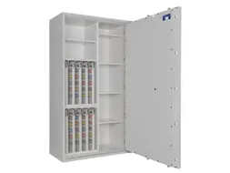 sleutelkluis,HxBxD 1550x850x420mm,800haak,legborden,romp RAL7035