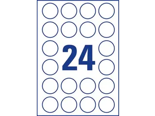 Rond Etiket Avery Zweckform L7780-25 40mm Transparant 600 stuks - 3