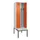 locker met bank,voor scheiding van kleding,HxBxD 2120x600x815mm,2vak