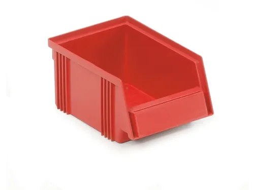 magazijnbak,HxBxD 75x105x165mm,0,6l,PP,rood